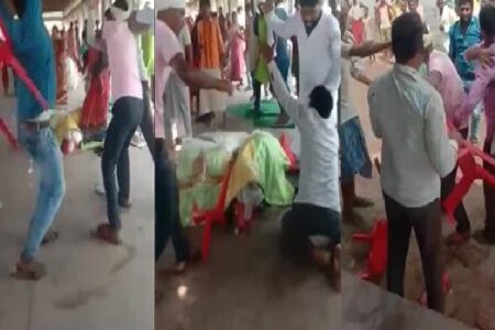 बाढ़ राहत कैंप में भिड़े मुखिया और पूर्व मुखिया के समर्थक, लाठी और कुर्सी चलाकर एक-दूसरे को मारा
