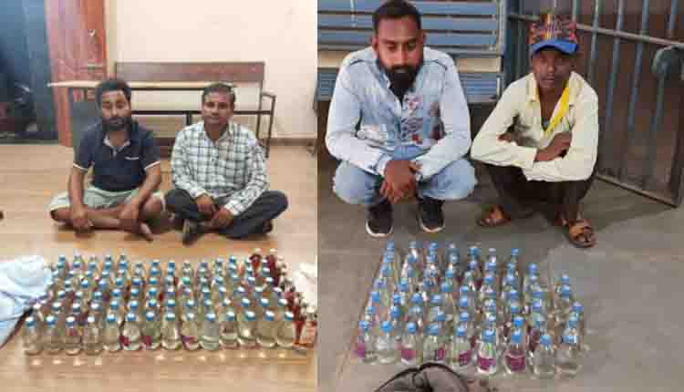 महासमुन्द: अवैध शराब बिक्री, 4 गिरफ्तार