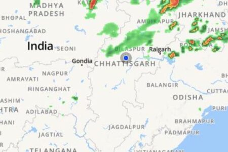छत्तीसगढ़: कई इलाकों में बारिश, ओले भी गिरे