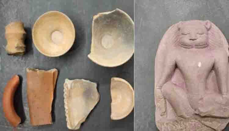 छत्तीसगढ़: तालाब खुदाई में मिली 4थी-5वीं सदी की योग नृसिंह की मूर्ति और गुप्तकालीन पात्र