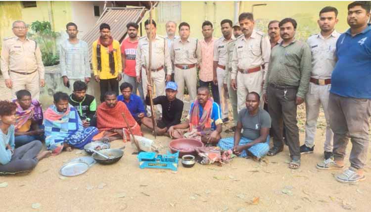 महासमुंद के रामपुर जंगल में चीतल का शिकार, 9 गिरफ्तार