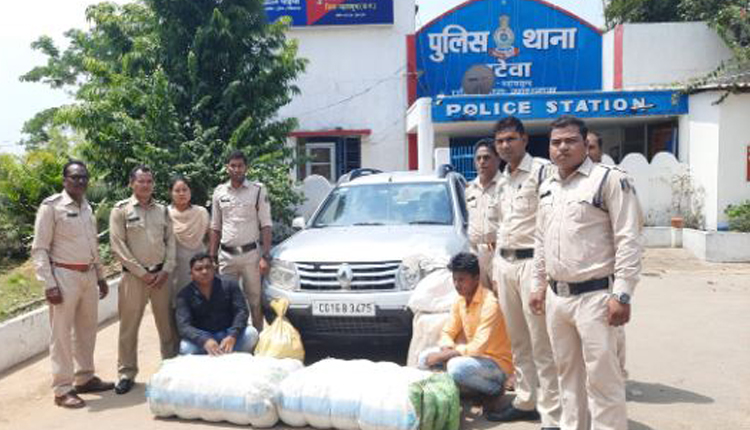 ओडिशा झारबंद के 2 तस्कर 93 किलो गांजा के साथ छत्तीसगढ़ में गिरफ्तार
