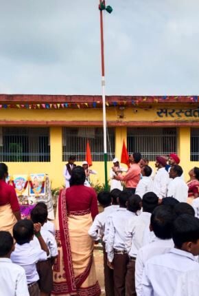 पिथौरा में स्वतंत्रता दिवस धूमधाम से मनाया गया