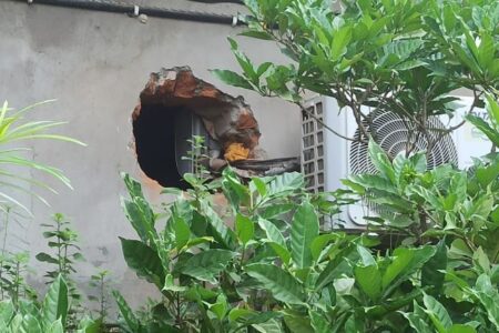 थाने के करीब निजी बैंक में सेंधमारी, लॉकर नहीं तोड़ पाये चोर   