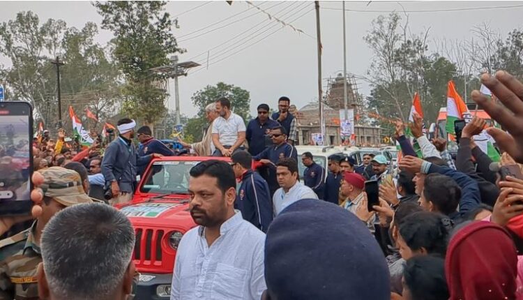 राहुल गांधी का उदयपुर में अभूतपूर्व स्वागत