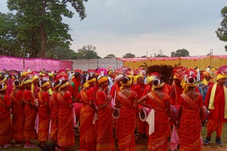 हरिहरपुर में जिला स्तरीय पारंपरिक करमा महोत्सव
