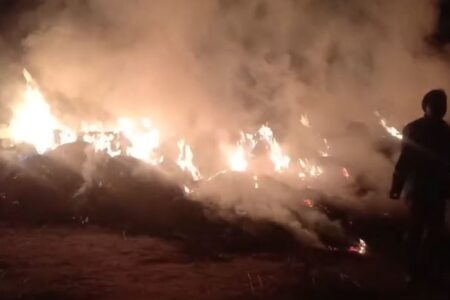 उदयपुर: बुरी तरह कर्ज में डूबे किसान के खलिहान में आग, फसल स्वाहा